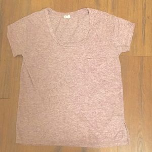 Oversized pink speckled tee